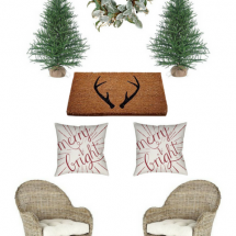 How to decorate your front porch for the holidays-fail proof way to decorate for Christmas